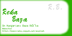 reka baza business card